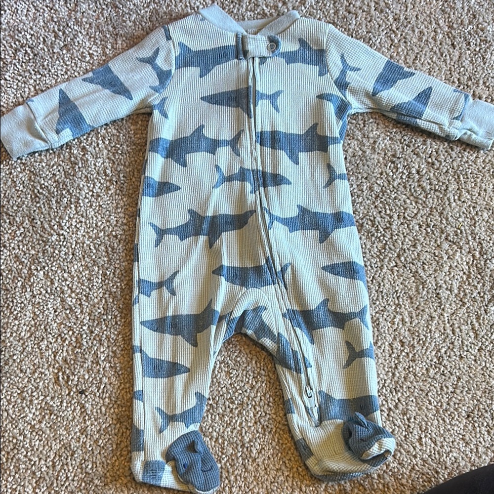Shark Print Kids One Piece
